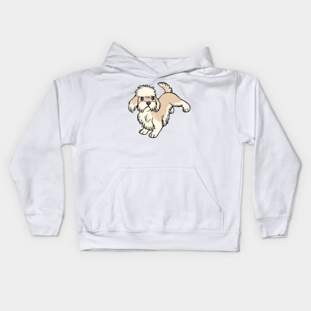 Dandie Dinmont Terrier (Doggust 2022) Kids Hoodie by tiffatiel